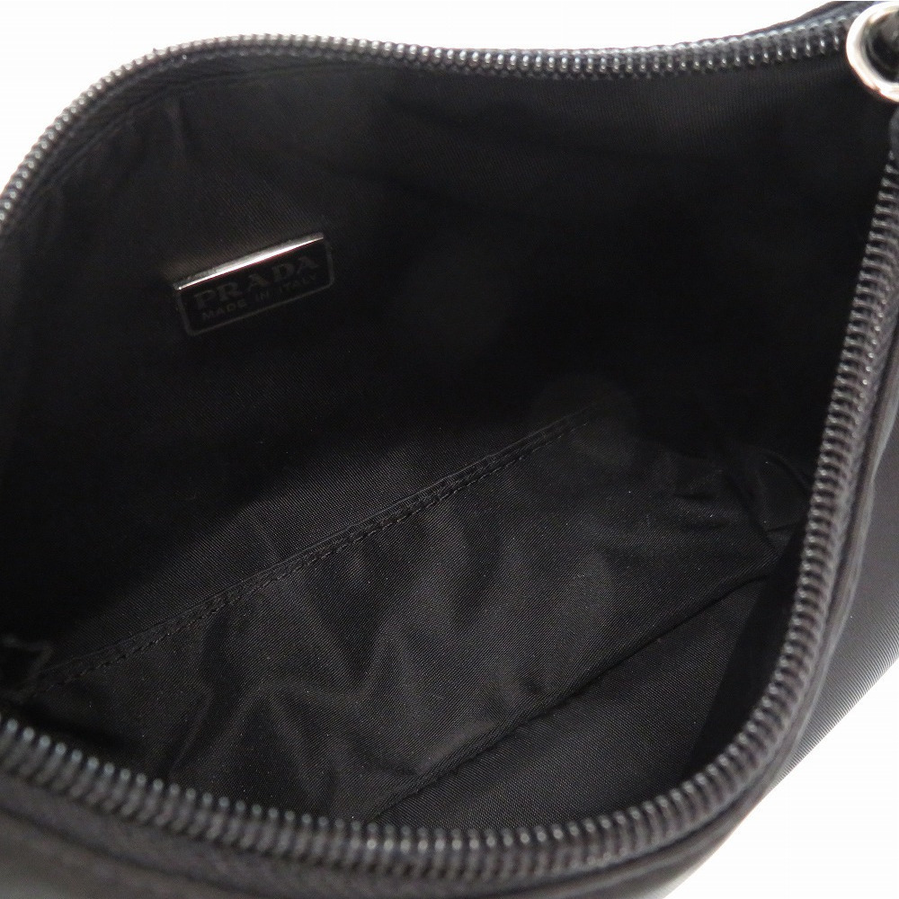 Prada Nylon Triangular Plate Accessory Pouch Hand… - image 5